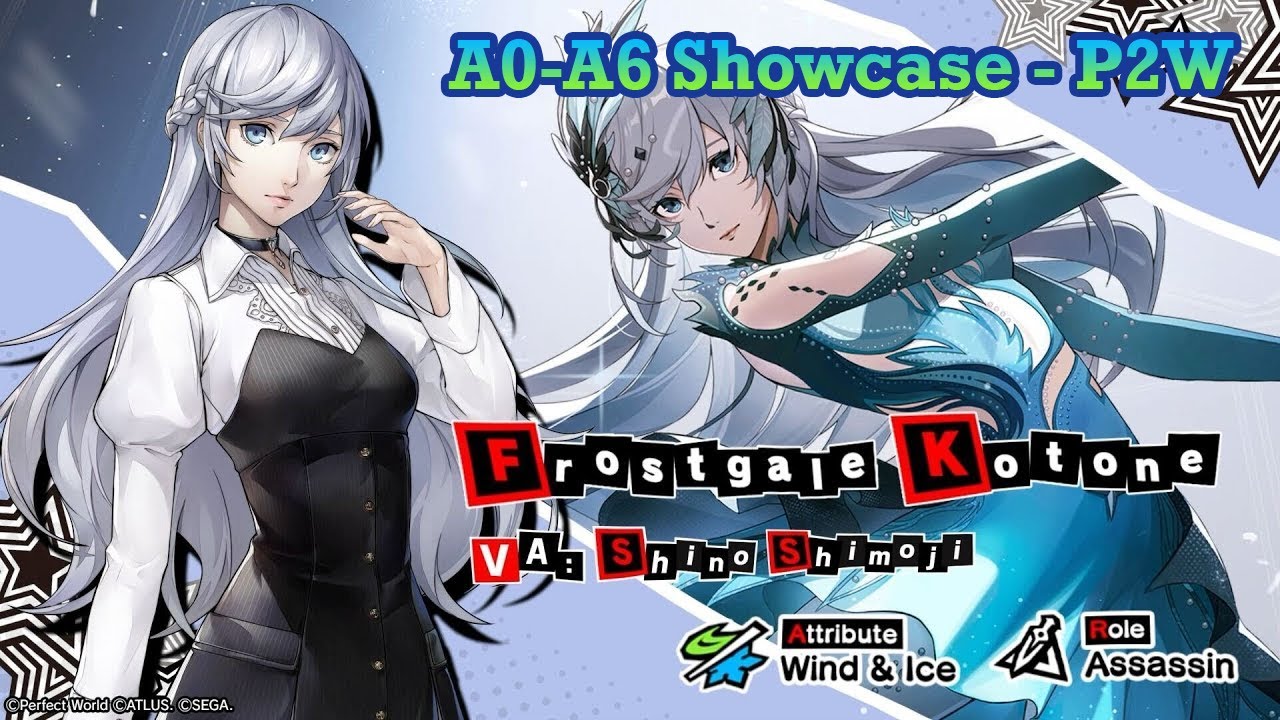 A0-A6 Frostgale Mont Showcase Comparison (P2W Party) - Persona 5: The Phantom X (EN) Version 3.0