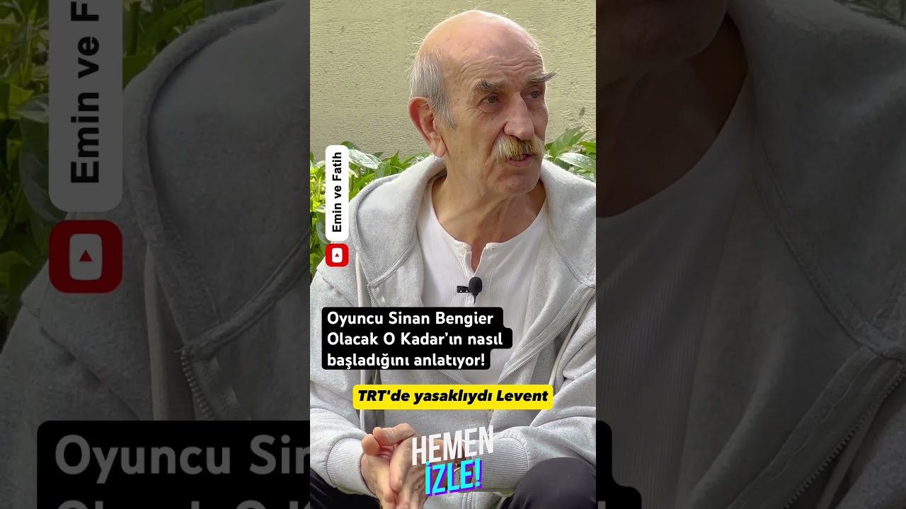 Oyuncu Sinan Bengier Olacak O Kadar&rsquo;ın nasıl başladığını anlatıyor!