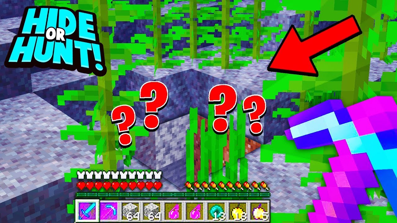 we created Minecraft's MOST SECRET 1.14 BASE.. underwater! (Hide or Hunt)