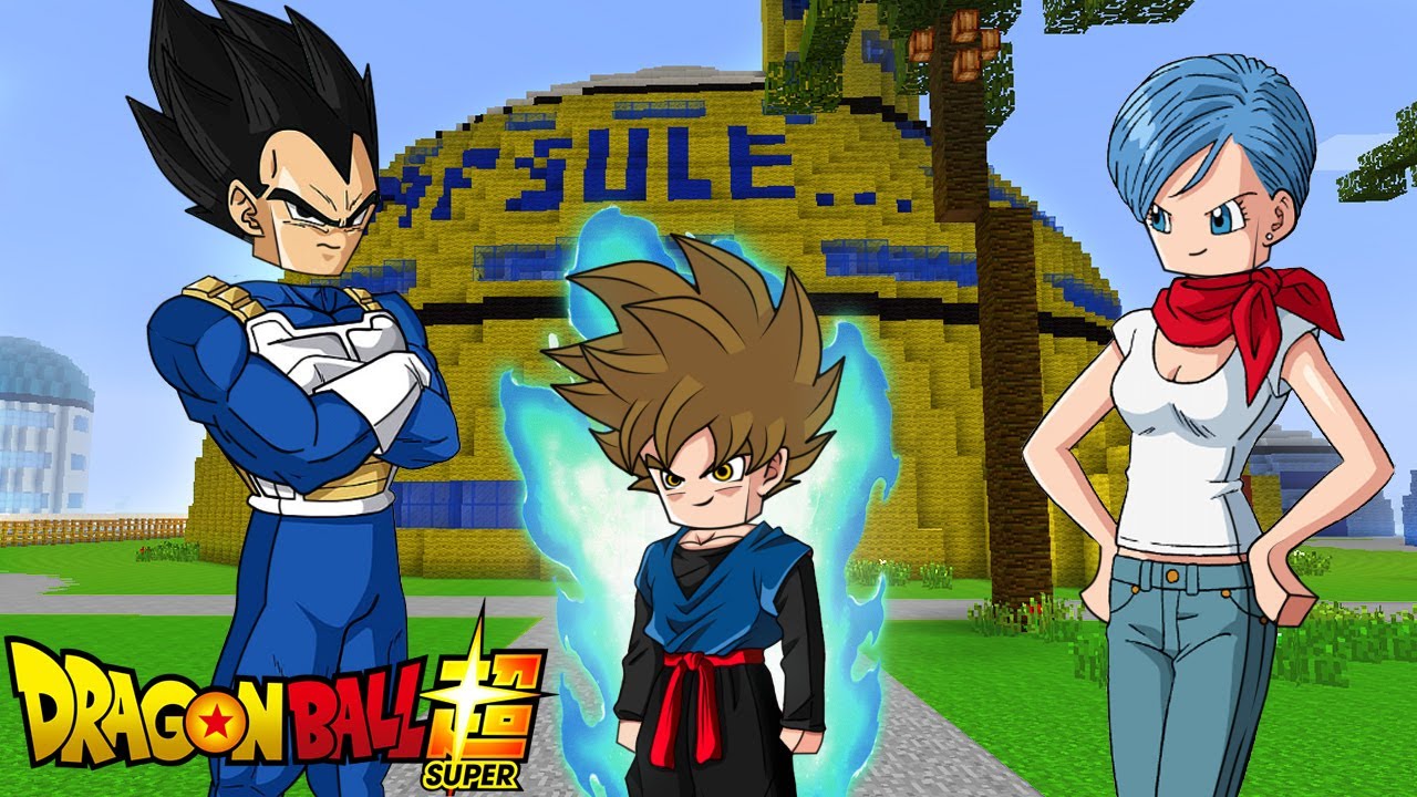 Minecraft - Who's Your Family? O FILHO do VEGETA e BULMA ! DRAGON BALL SUPER