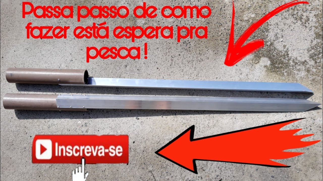 Como fazer espera para  vara  de pesca! Pescaria na praia!
