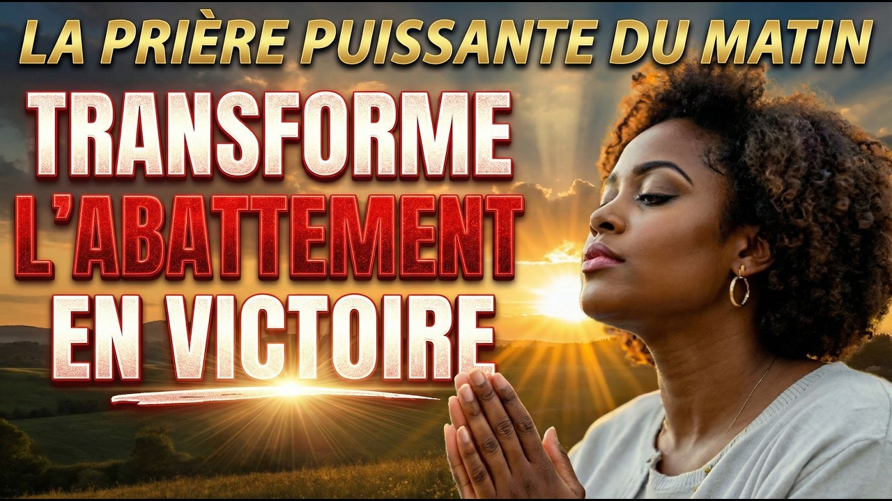 Prière matinale puissante Pourquoi t'abats-tu mon âme et gémis-tu au dedans de moi? Espère en Dieu