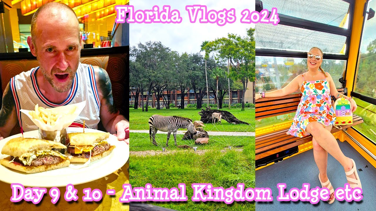 Florida Vlogs 2024 - Day 9 & 10 - Animal Kingdom Lodge, Sanaa, Bar Riva etc - ItsMeAshleigh