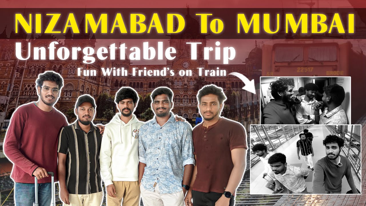 NIZAMABAD TO MUMBAI / DEVAGIRI TRAIN JOURNEY / Fun With Friends on Trian#trainjourney#Travelvlog