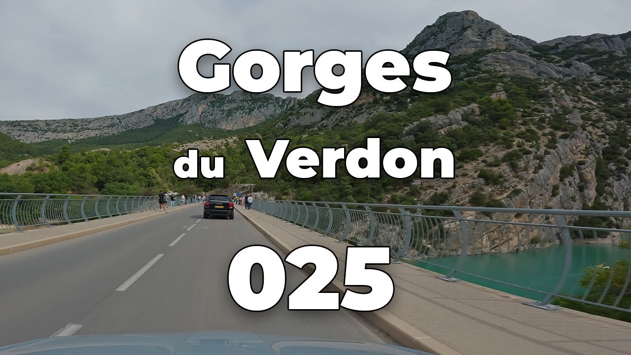 ASMR Driving 4K - TOURTOUR - GORGES DU VERDON | Tour de Provence 025 (PACA Cote d'Azur)