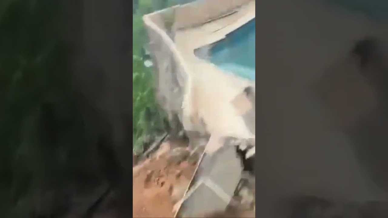 House Collapses - #civilengineering #collapse #erosion #house #shorts