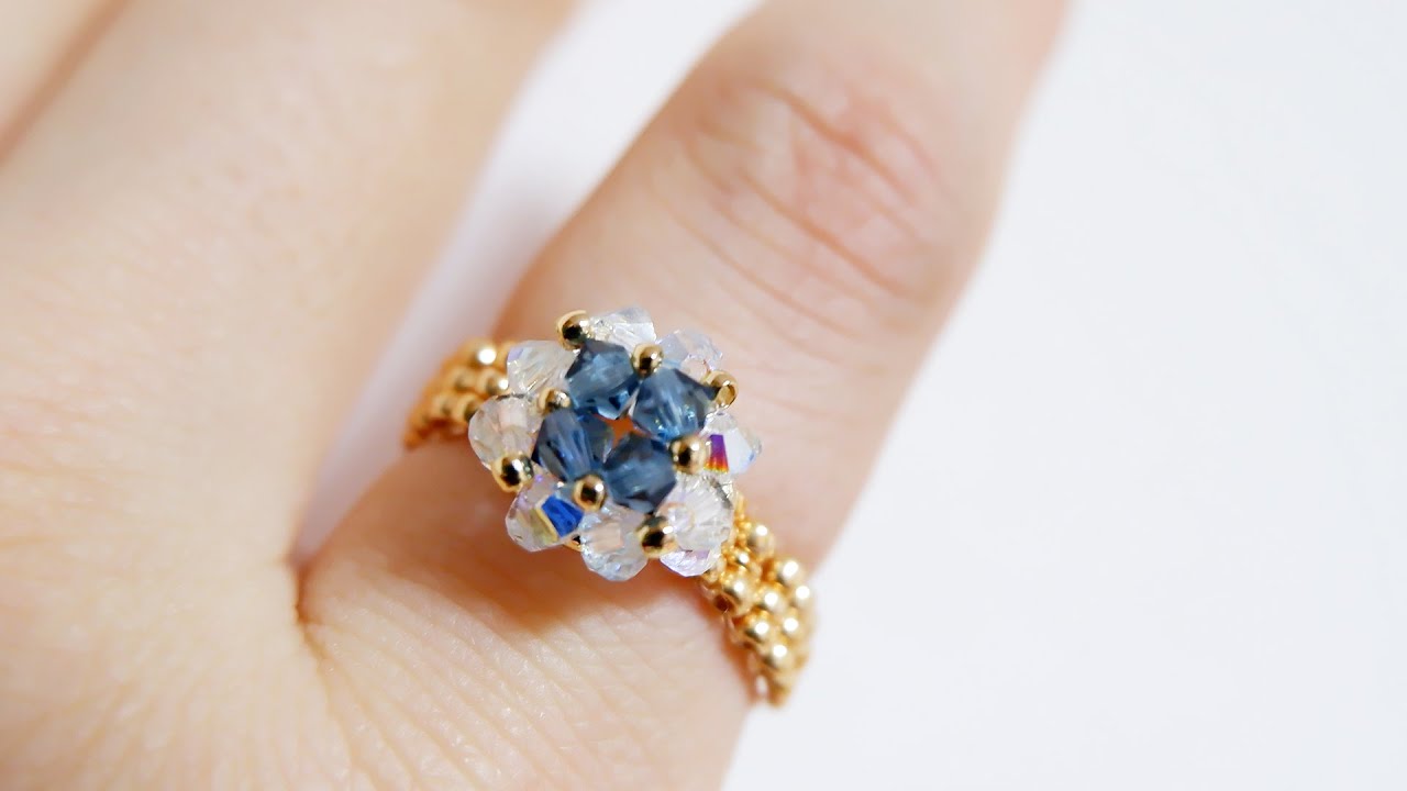 비즈 반지 만들기 / beads ring making tutorial