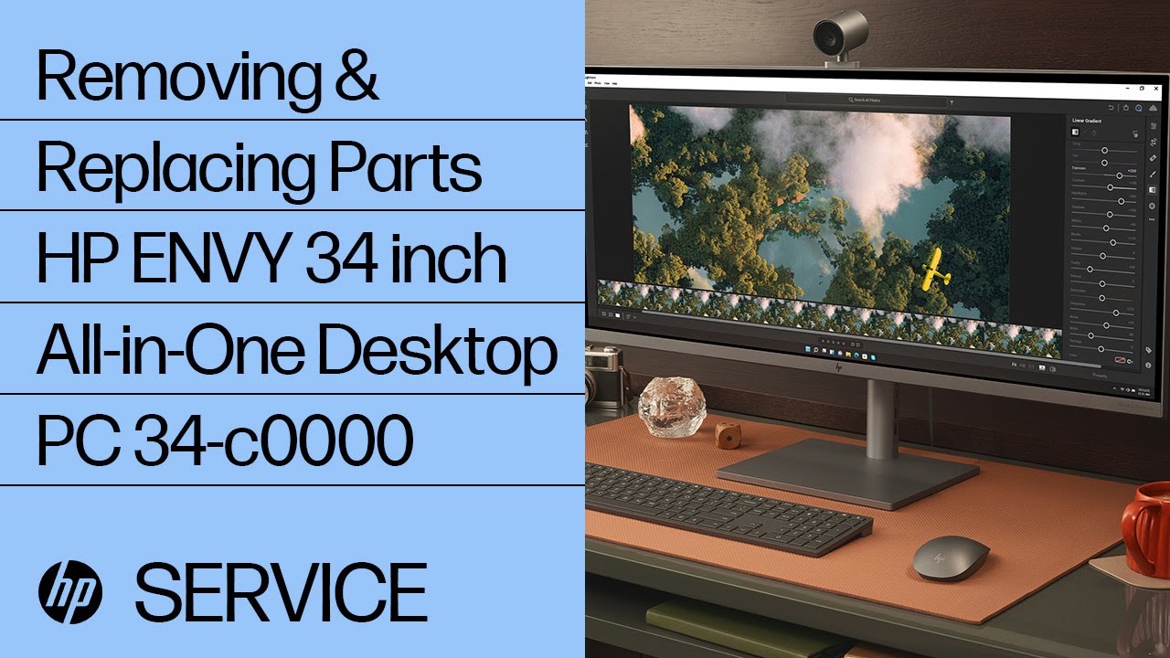 Removing & Replacing Parts | HP ENVY 34 inch All-in-One Desktop PC 34-c0000 | HP Computer Service