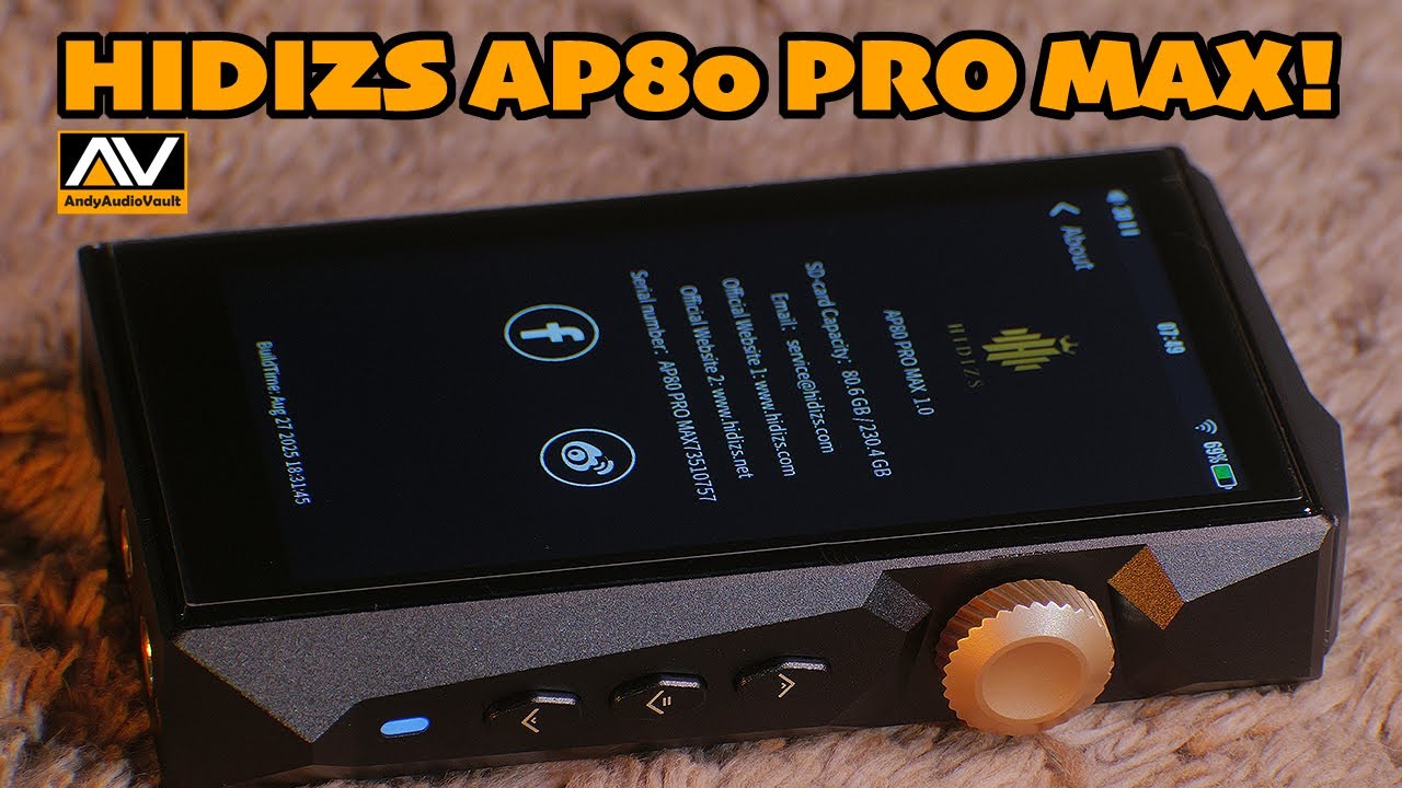 Hidizs AP80 PRO MAX Unboxing & Features Showcase. New HiFi DAP from Hidizs