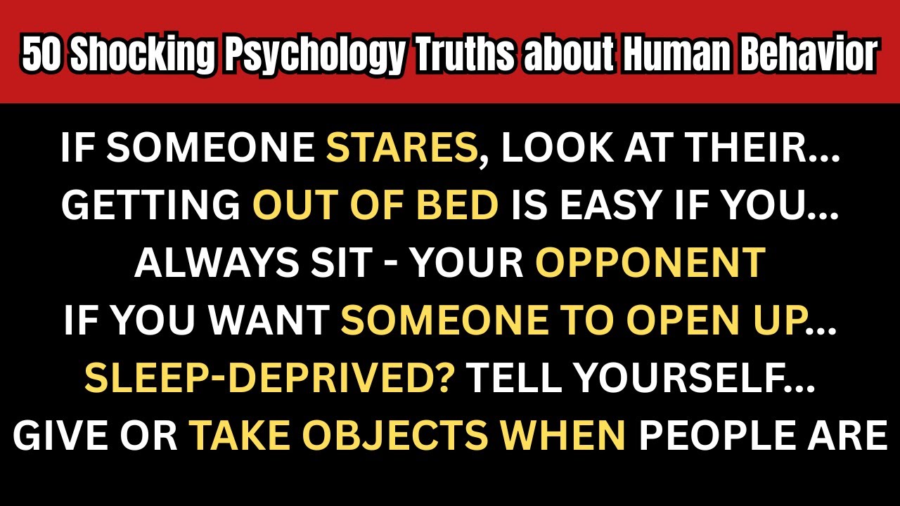 50 Shocking Psychology Truths about Human Behavior | Mind Hacks