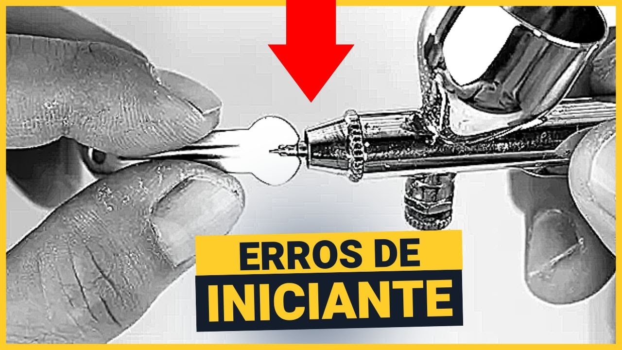 3 PROBLEMAS GRAVES AO LIMPAR O AERÓGRAFO