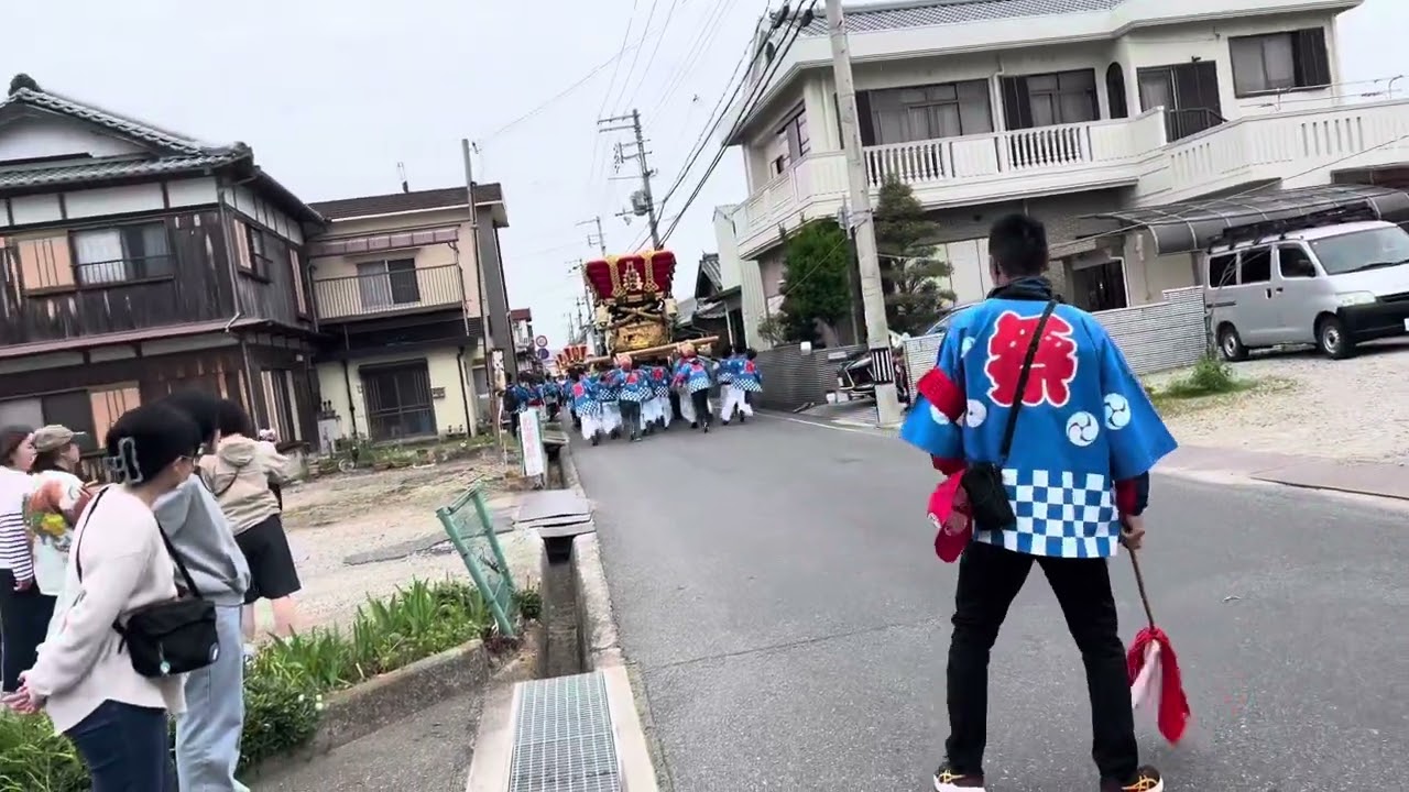 令和7年4月20日阿万亀岡八幡宮伊賀野だんじり.お旅所