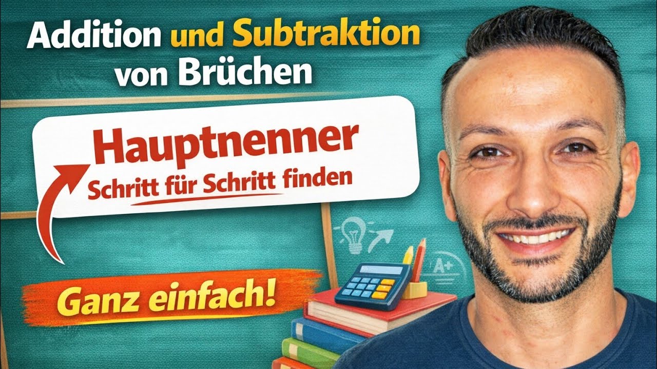 Brüche rechnen ohne Stress - Schritt für Schritt zum Hauptnenner!