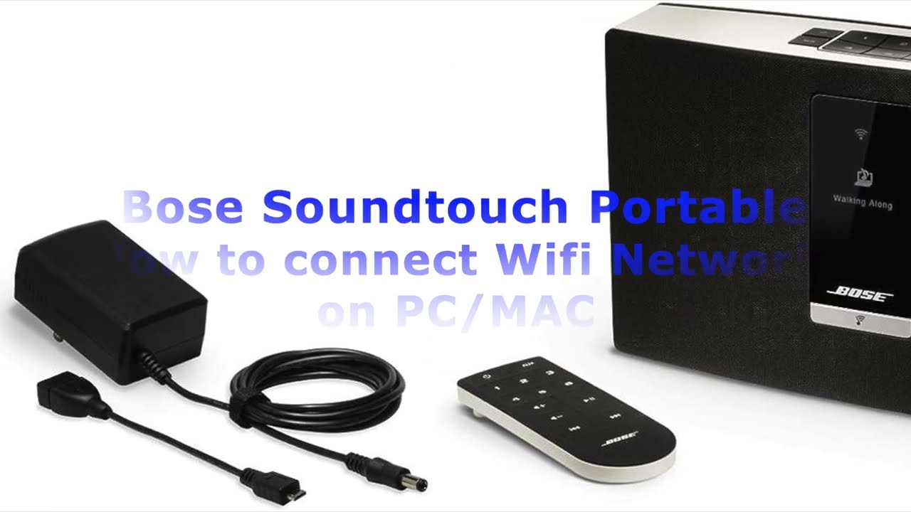 Bose SoundTouch Portable - HOW TO set up your SoundTouch - Connecting to your home Wi-Fi network.
