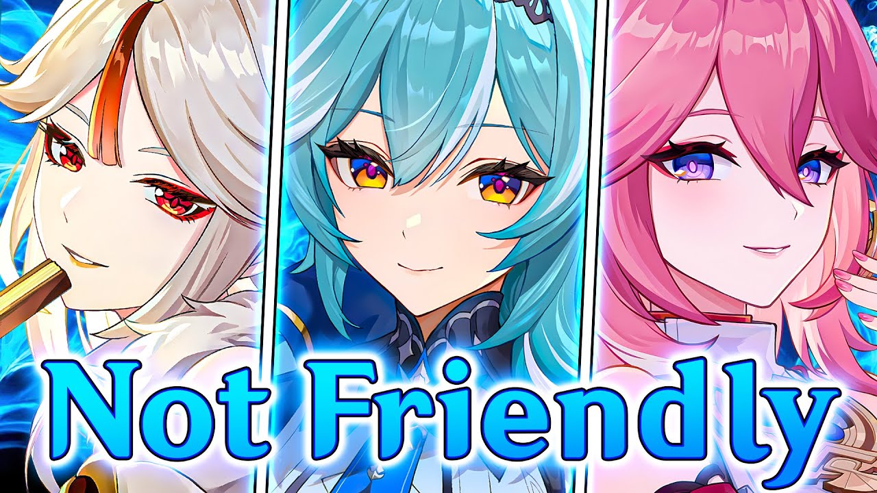 Voice lines that are NOT Friendly... In fact they Don't Get Along~ | Genshin Impact - Yae Miko, Eula