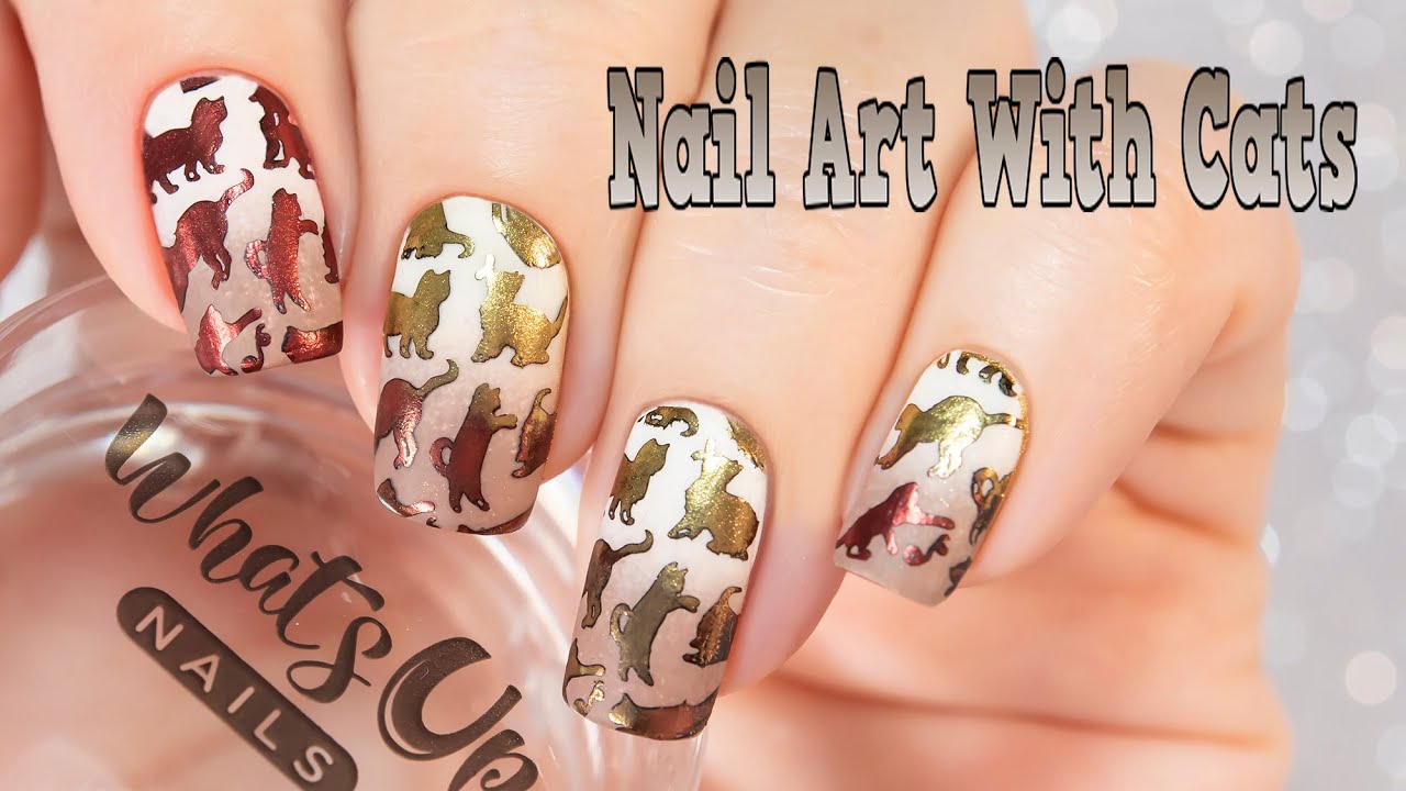 Nail Art With Cats/ Маникюр с котиками