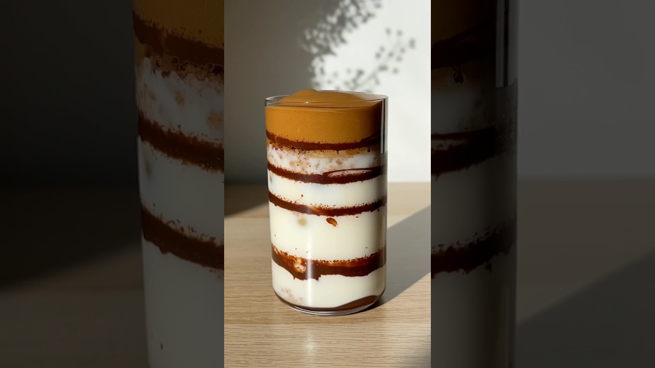 Caf&eacute; dalgona con galleta y chocolate ☕️🥨🍫 #asmr #coffee #coffeelover #recipe #cafe