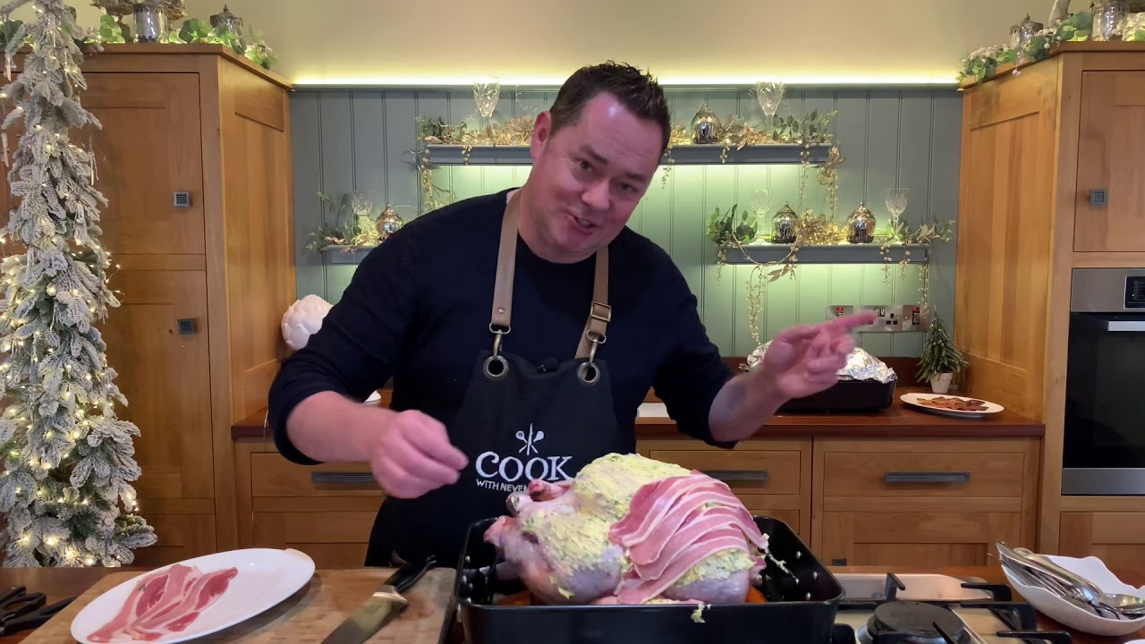 Roast turkey Christmas dinner