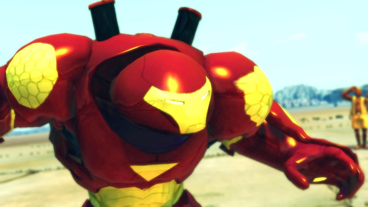Ultra Street Fighter 4 - Hulkbuster Costume Skin Mod Arcade Ladder 60FPS Gameplay Playthrough
