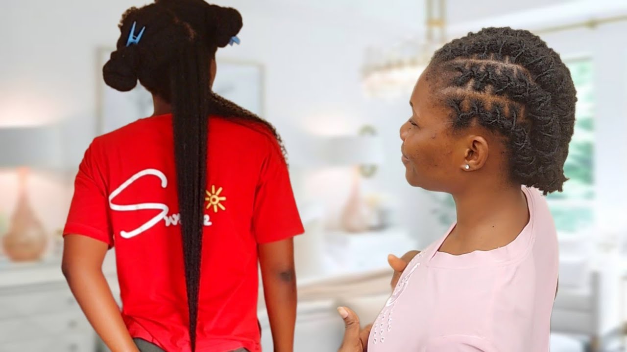 Why I loc’d my butt length natural hair pt 1 #haircare #locs #viral