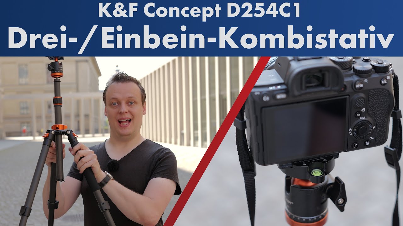 K&F Concept D254C1 | Dreibein-/Einbein-Kombistativ zum Sparpreis im Test [Deutsch]