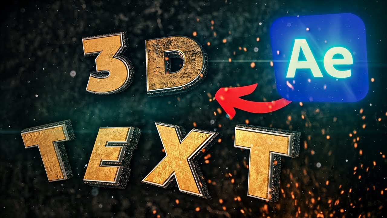 Cool 3D Text Animation In After Effects (Element 3D)