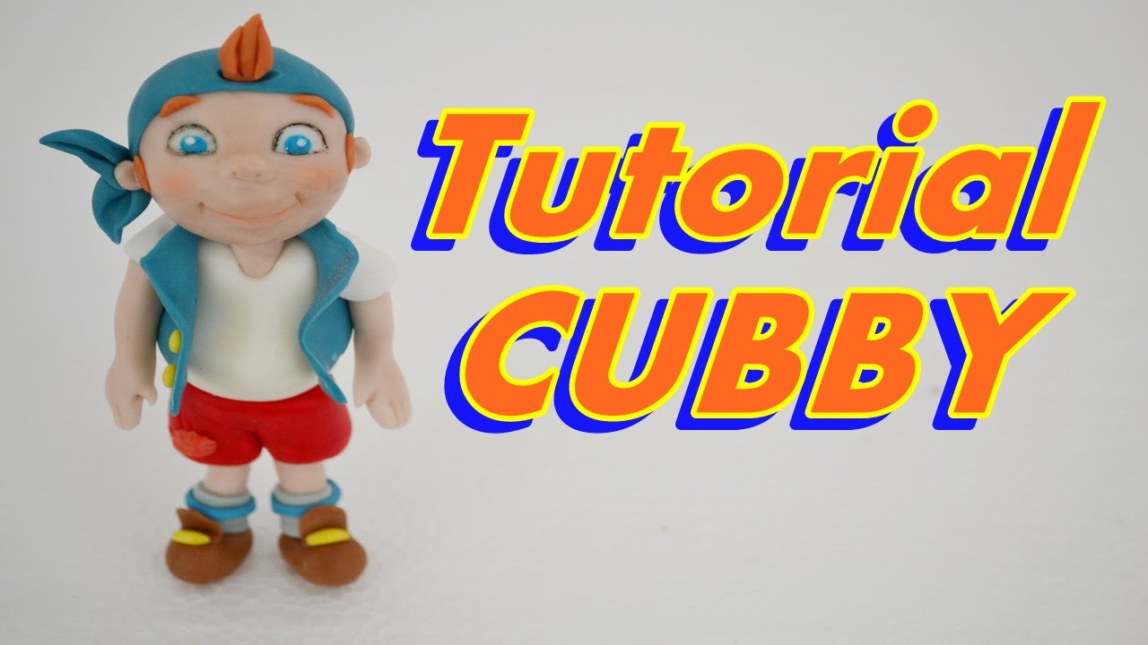 CUBBY TUTORIAL - JAKE AND THE NEVER LAND PIRATES CAKE TOPPER FONDANT