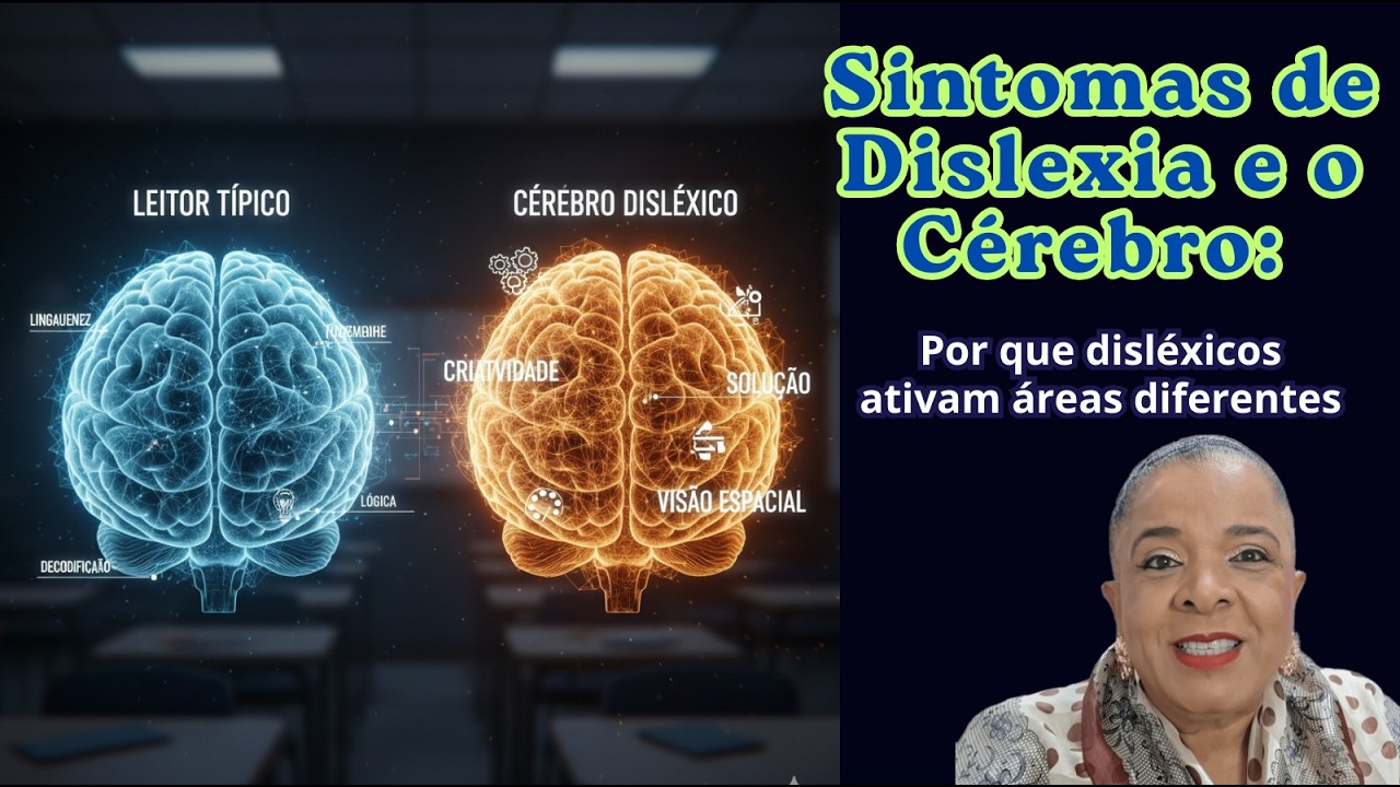 Sintomas de Dislexia e o Cérebro: Por que disléxicos ativam áreas diferentes