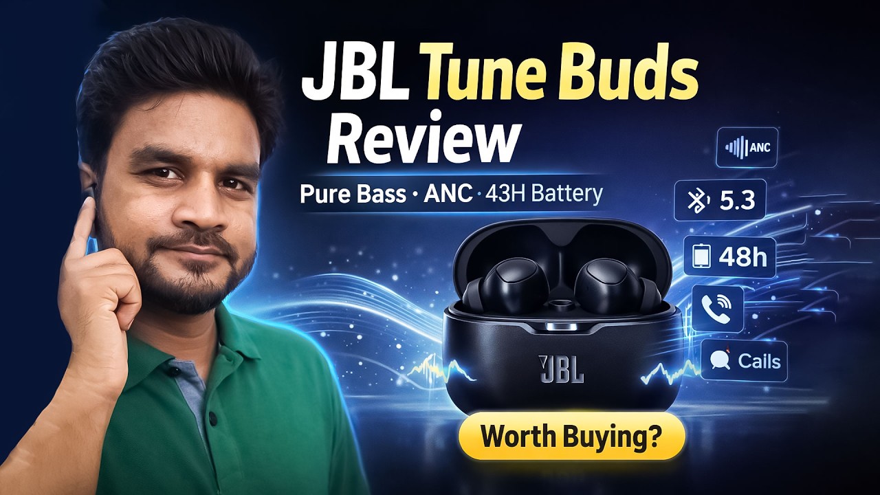 JBL Tune Buds Review 🔥 True Wireless Noise Cancelling Earbuds | 48H Battery