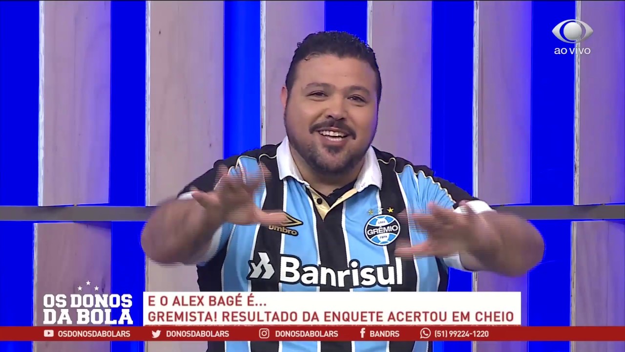 ASSUMIU! Comentarista Alex Bagé revela o seu time do coração!