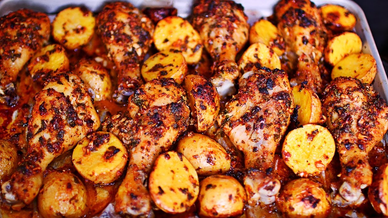 Best Food You'll Ever Eat! Roasted Chicken and Potatoes - Easy Baked Chicken and Potatoes Recipe