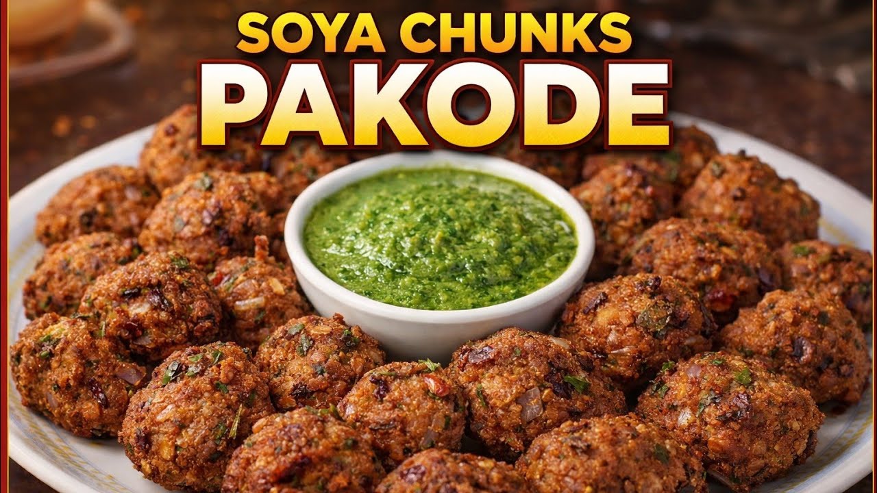 Soya Chunks Pakode | Veg Pakode | 