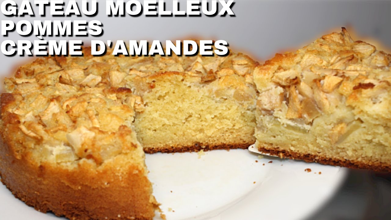 Gâteau moelleux aux pommes et crème d'amandes