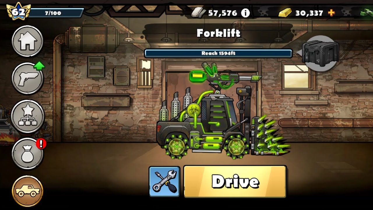 Forklift Upgrade And Complete Stage Run Gameplay In Earn To Die Rogue New Vehicle