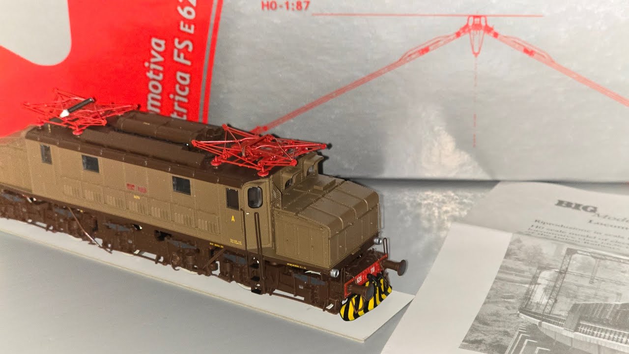 Il TOP del Fermodellismo E626 Big models H0-1:87 visione del modello e test sul plastico cod:85002