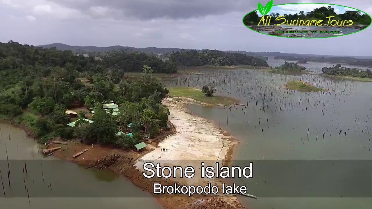 Drone flight above some parts of Suriname