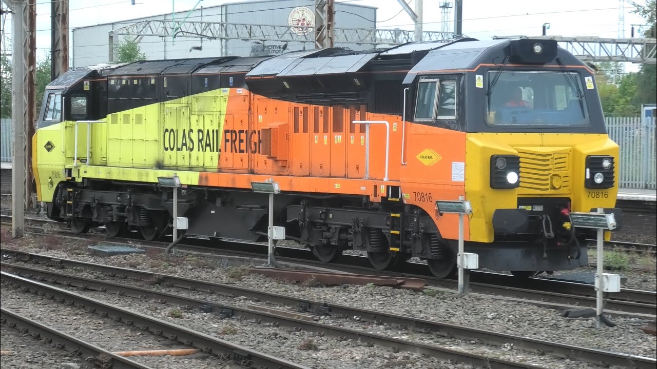 Colas RailFreight Freight Trains Light Locomotives on UKs Railway Network 2025 