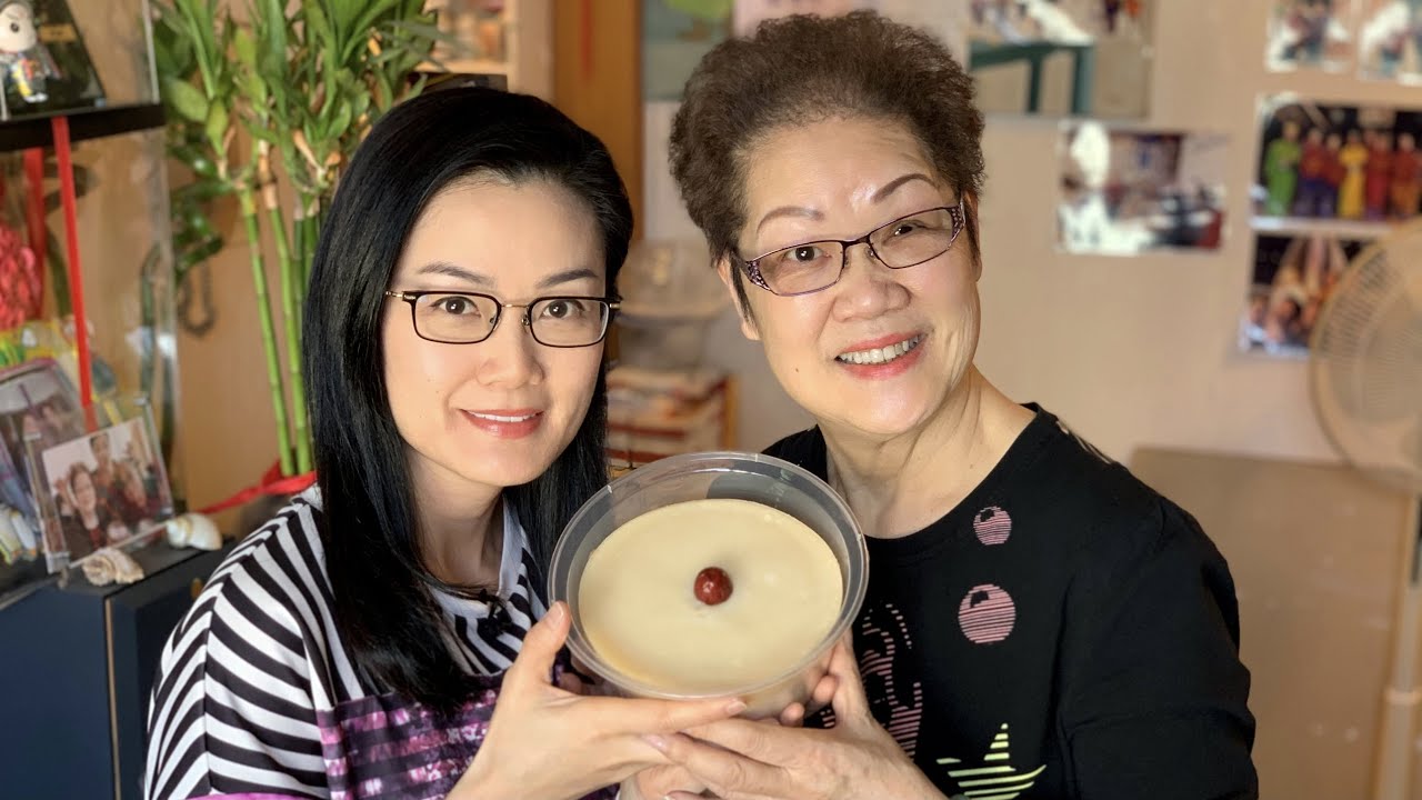 方健儀(的媽媽)煮嘢食 - 「改良版減糖減油椰汁年糕」Akina ('s Mother) is Cooking - Glutinous Rice Cake(Coconut Flavoured)