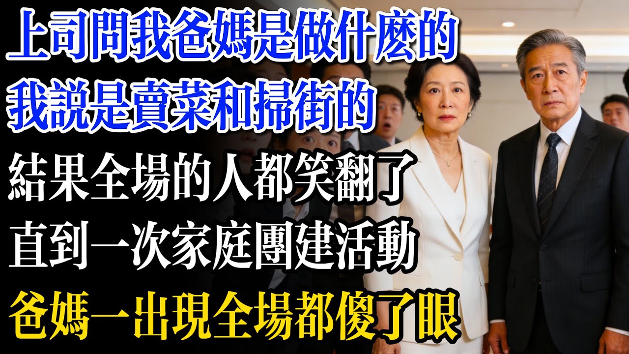 上司問我爸媽是做什麼的，我說是賣菜和掃街的，結果全場的人都笑翻了，直到一次家庭團建活動，爸媽一出現全場都傻了眼