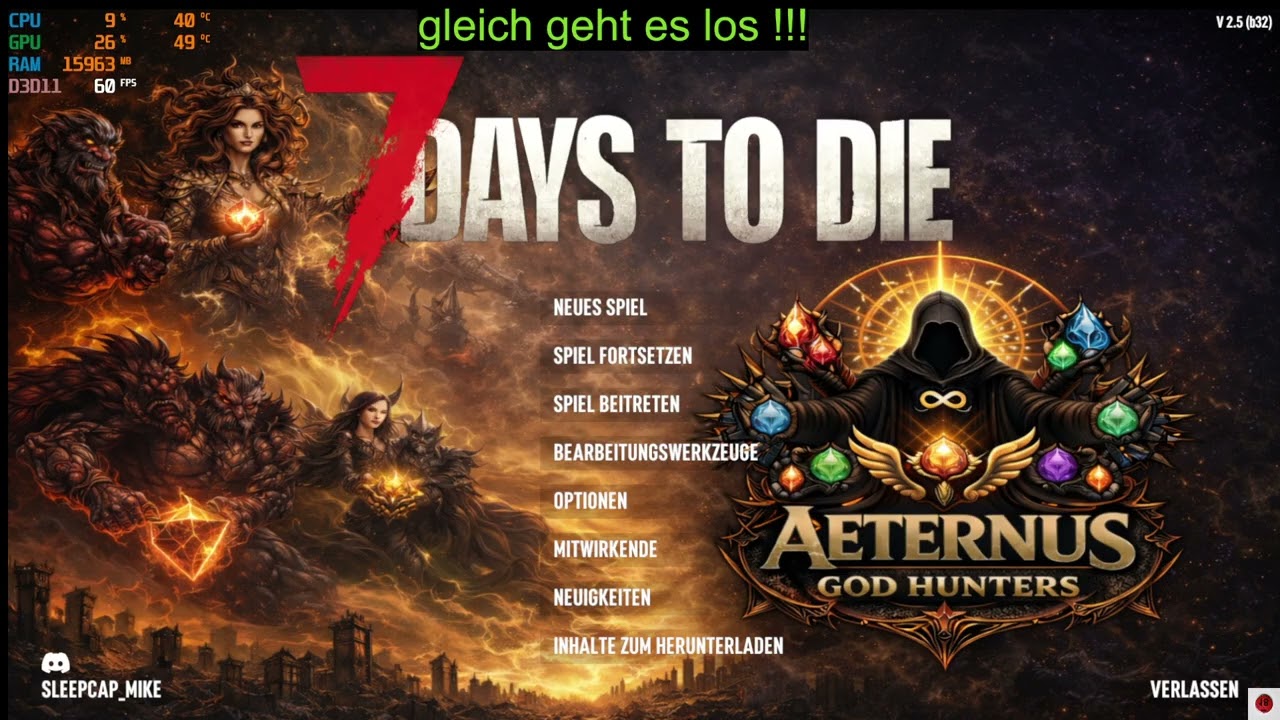 7 Days to Die - Aeternus God Hunters V2.5 - Schmiede - Werkbank - Deutsch