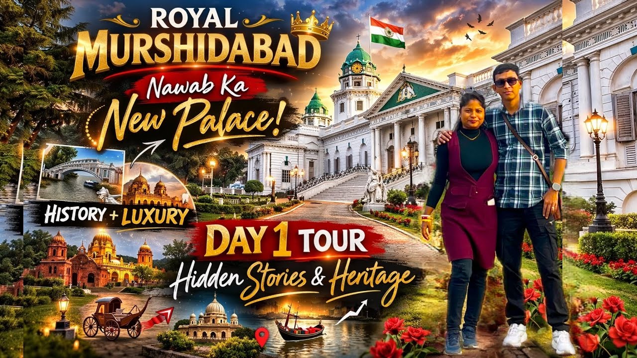 Murshidabad 1st Day Sightseeing Full Tour 😍 | Royal Rajbari Darshan | Nawabi History Shocked Us !