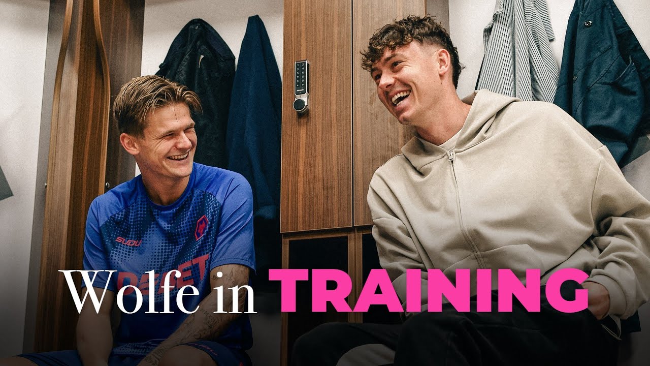 David Moller Wolfe trains with his new teammates