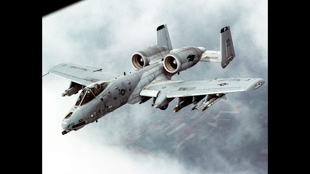 A-10 Warthog in action. Testing missiles and 30mm gun