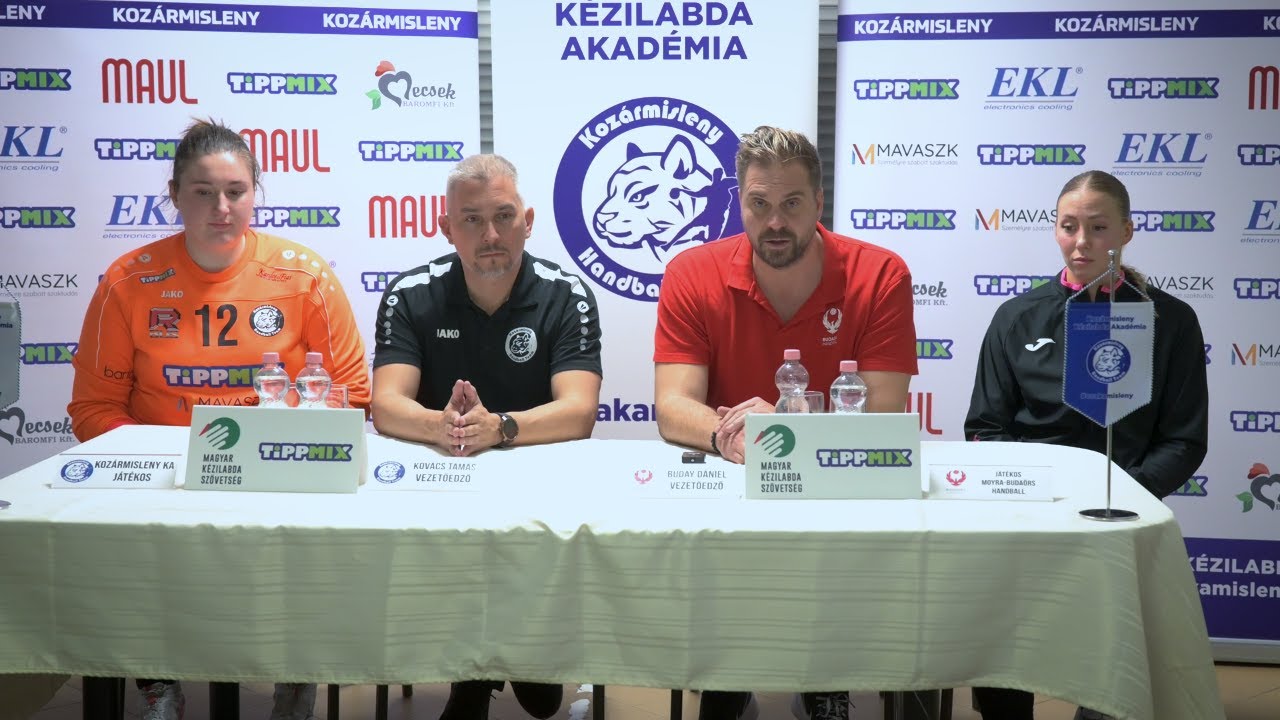 ⎟Kozármisleny KA 🆚 Moyra-Budaörs Handball⎟Sajtótájékoztató