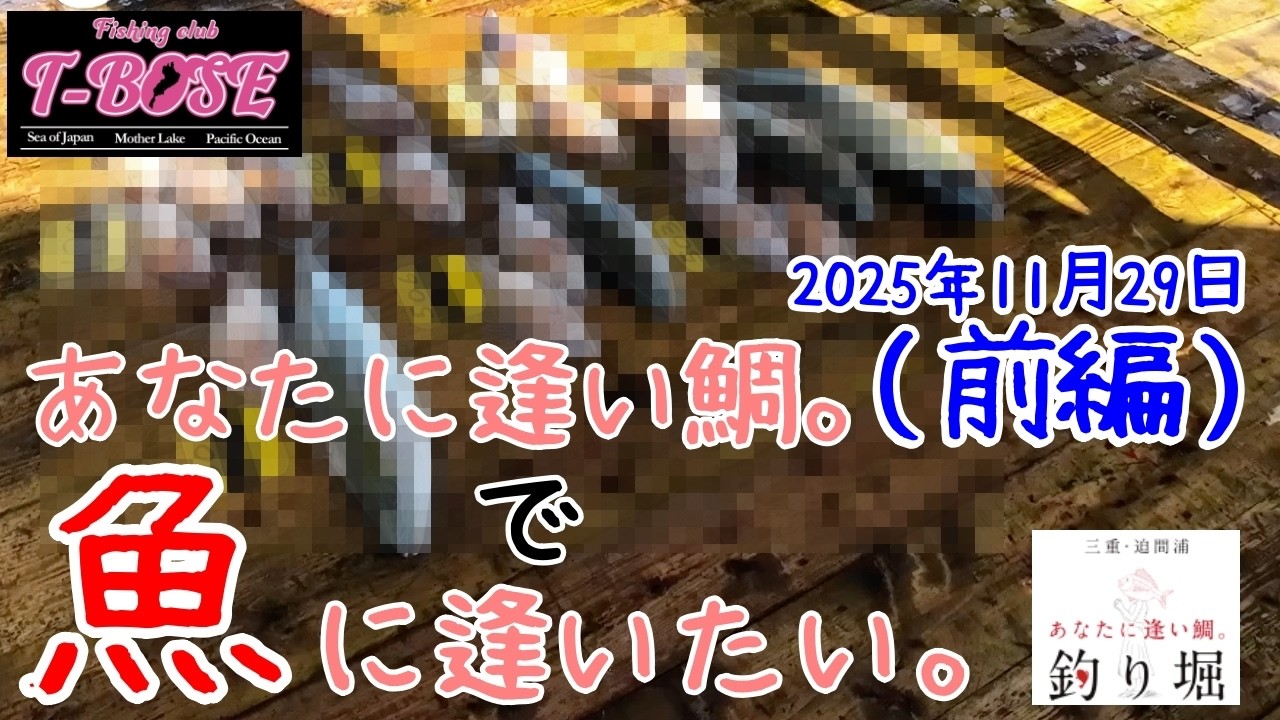【海上釣堀】あなたに逢い鯛。渋い渋いスタート、とにかく魚に逢いたい！でも会話は弾んでいます。