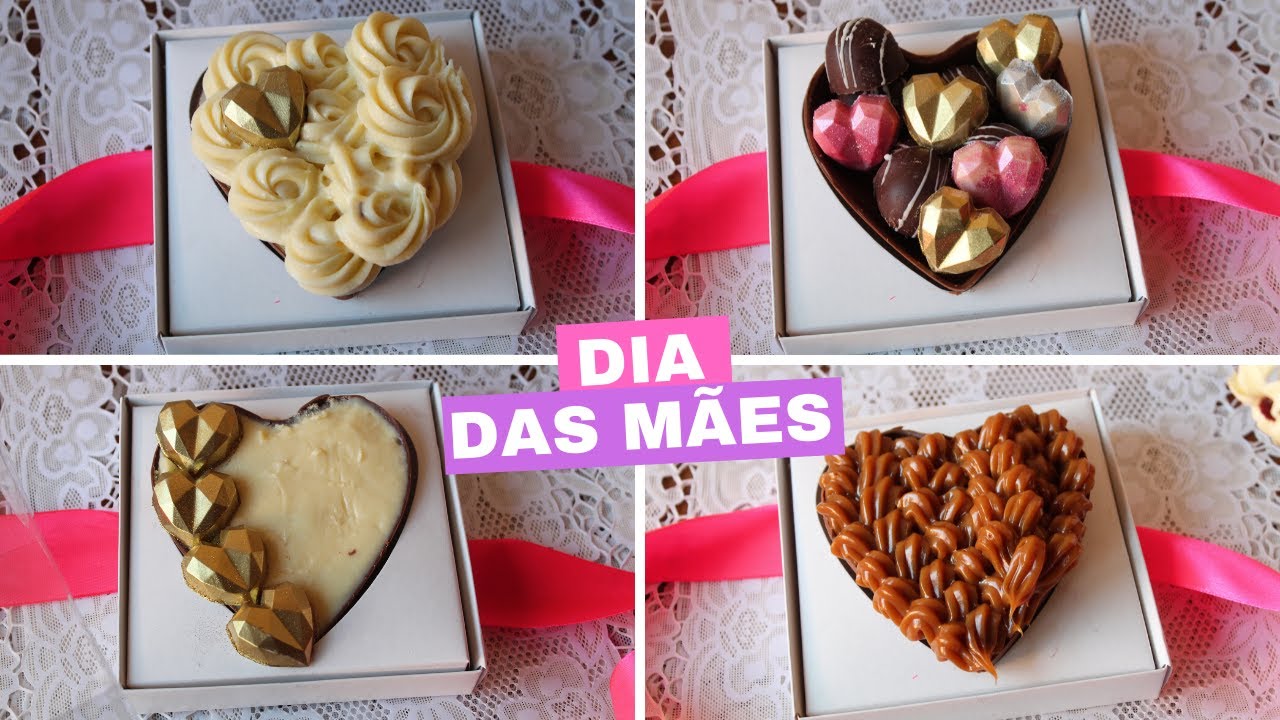 CORAÇÃO DE CHOCOLATE PARA O DIA DAS MÃES I Polly Belem