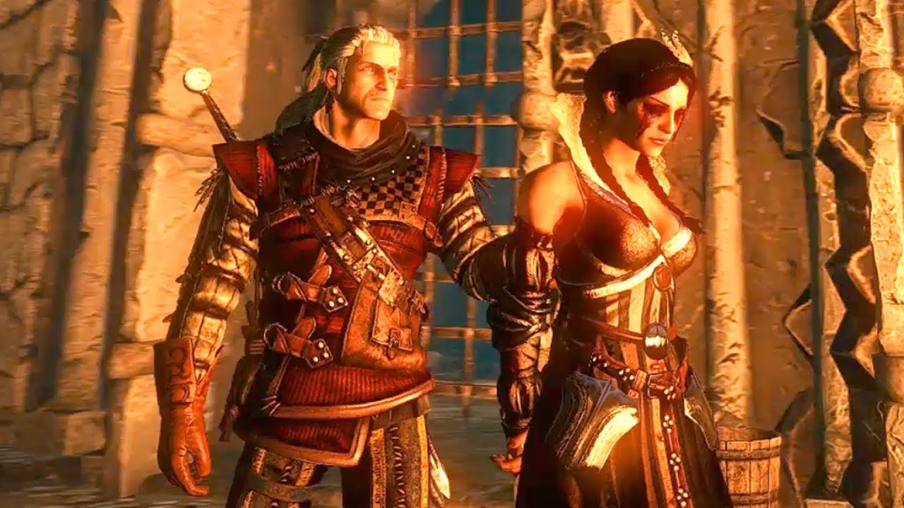 King Radovid Blinds Philippa Eilhart in Prison (Witcher 2 | Geralt in Loc Muinne)
