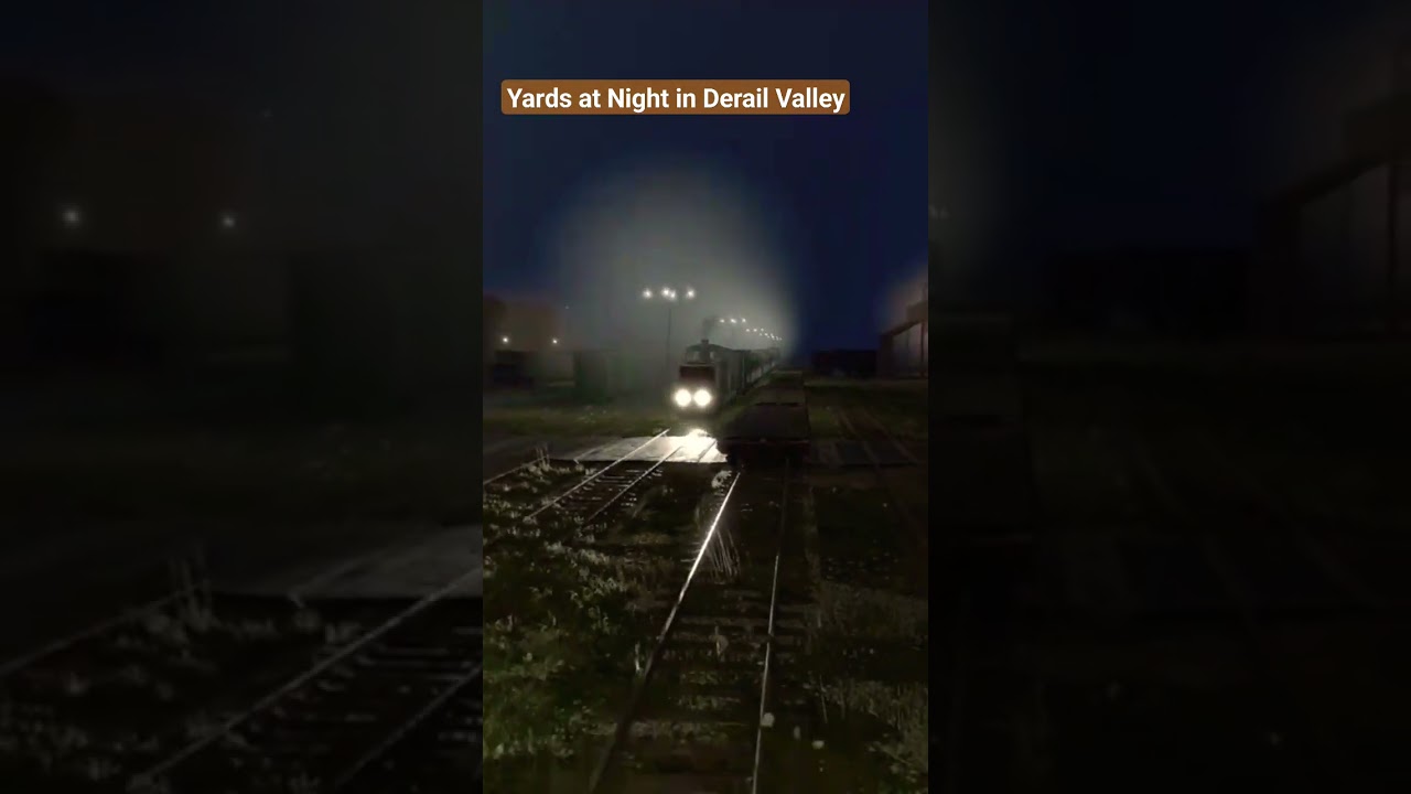 Returning Commute in Derail Valley #derailvalley #gaming #night #train #simulator #passengertrain