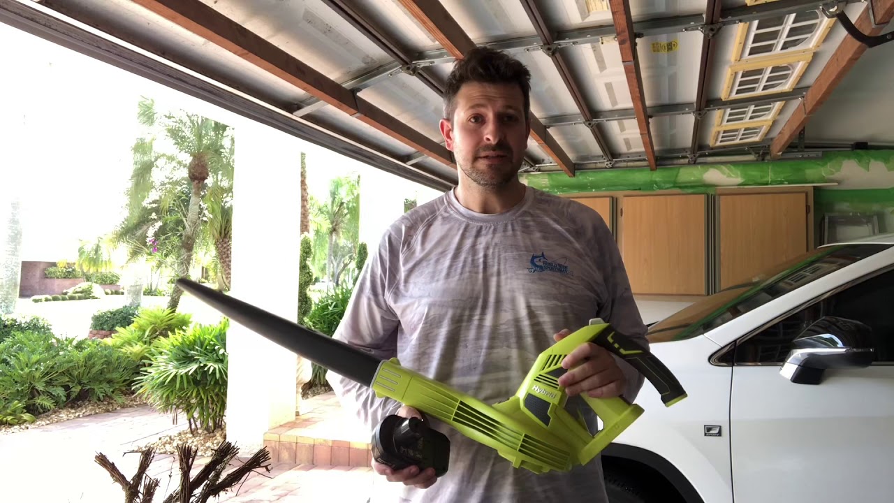 Ryobi One+ 18v hybrid Blower review and test