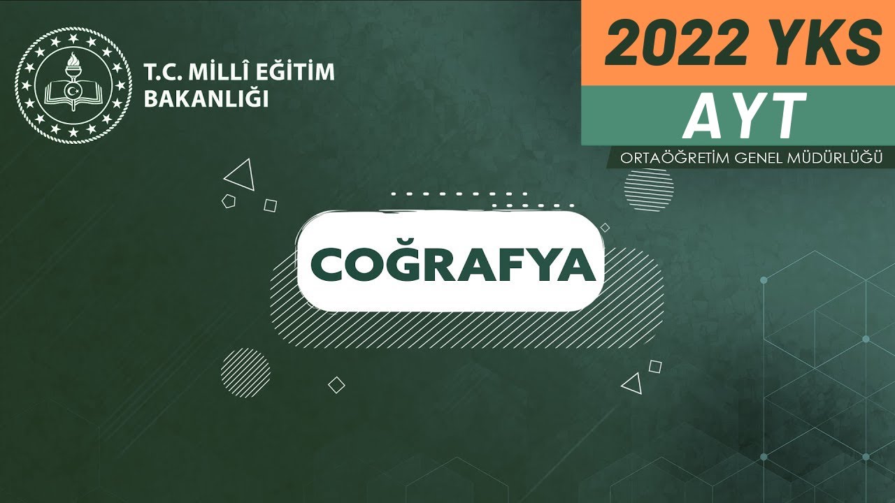 2022 Coğrafya (AYT) YKS Kampı Soru Çözüm-6 (Üretim-Dağıtım-Tüketim ve Doğal Kaynaklar)